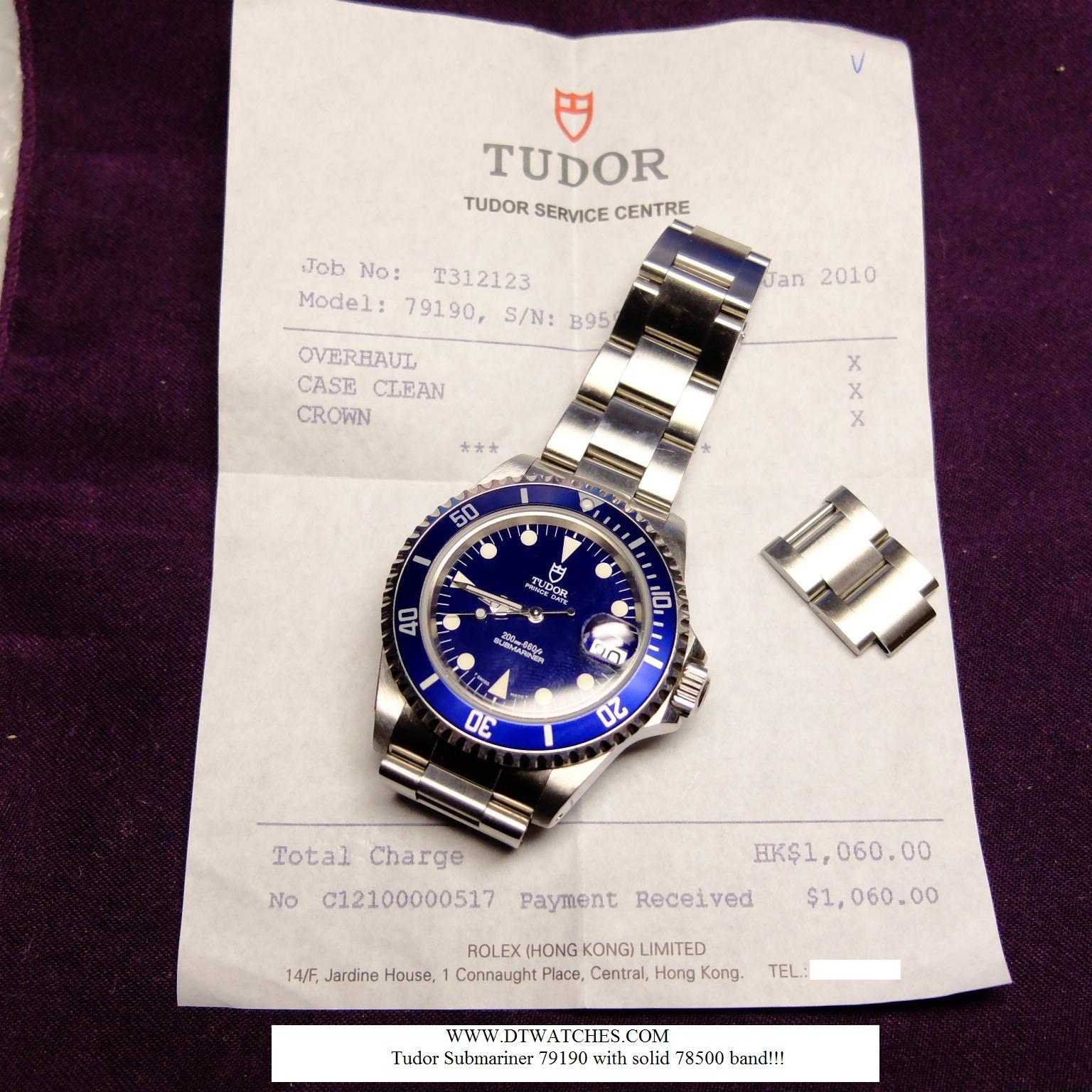 Tudor 79190 blue hot sale